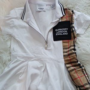 Toddler - Burberry side plaid dress